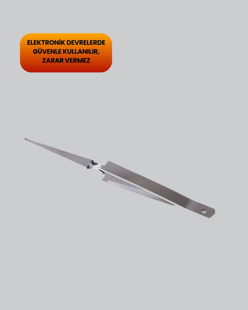 1243784_9-3.png Elektronik Devre ve Saat Tamiri İçin 7’li Paslanmaz Çelik Cımbız - Görsel 4