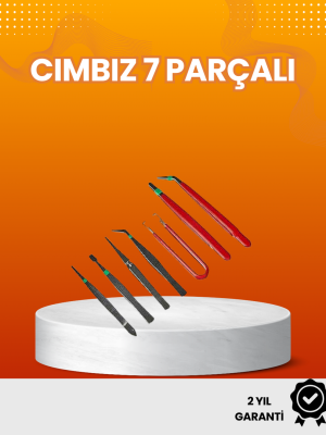 7’li Hassas Uçlu Cımbız Seti Antistatik ESD Kaplamalı Profesyonel