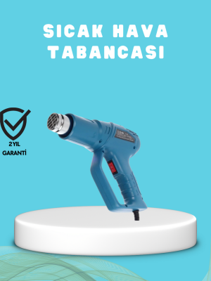 2000W Sıcak Hava Üfleme Tabancası Seramik Rezistanslı Profesyonel