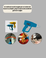 Endüstriyel 2000W Isı Tabancası Plastik Boru Lehim Boya Çıkarma - Görsel 3