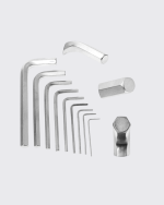 9 Parça Alyan Anahtar Seti Altıgen Uçlu Mobilya ve Tamir İçin - Görsel 2