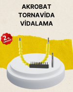 Akrobat Vidalama Uç Seti 12 Parça Profesyonel Dar Alan Kullanım