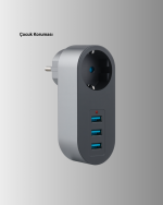 Akım Korumalı USB’li Priz – Güçlü 2500W, Isı ve Çocuk Koruması - Görsel 3