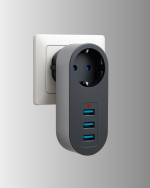Termal Akım Korumalı 3 USB'li Güvenli Priz – Akıllı Akım Dengeleme - Görsel 4