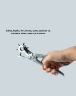 Metal Gövdeli Ayarlanabilir Deri Delme Pensesi 2.5–5 mm Delik Açma Aracı - Görsel 3