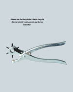 Deri Delme Pensesi 6 Uçlu Ayarlanabilir Kemer Delme Aleti Profesyonel Kullanım - Görsel 2