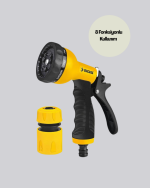 8 Modlu Bahçe Sulama Tabancası Seti Bitki Çiçek Araç Temizleme - Görsel 3