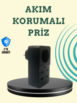 Isıya Dayanıklı PC Gövdeli Akım Korumalı Priz 4 USB