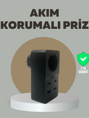 Akıllı Akım Dengelemeli Priz 2500W 4 USB Type C Çıkışlı