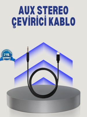 iPhone Lightning 3.5mm Aux Çevirici Kablo JH-023 Stereo Ses Aktarıcı