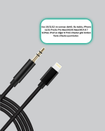 iPhone Lightning 3.5mm Aux Çevirici Kablo JH-023 Stereo Ses Aktarıcı - Görsel 3