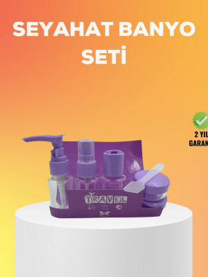 Seyahat Bakım Seti 5 Parça Sızdırmaz Şeffaf Kapaklı 30ml