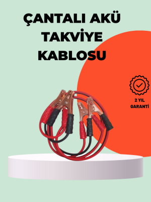 1200A Takviye Kablosu Araç Acil Yardım 2 Metre Güçlü Maşa