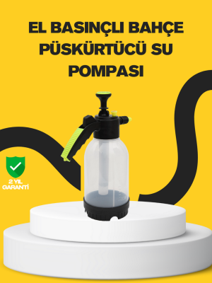 Pompalı Köpük Püskürtücü 2 Litre Dayanıklı Manuel Basınçlı Yıkama Şişesi