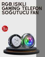 RGB Gaming Telefon Fanı Sessiz Soğutucu Tüm Akıllı Telefonlara Uygun