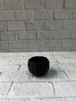 5 cm Küçük Siyah Saksı Minimal Tasarım Sukulent ve Kaktüs Saksısı - Görsel 3