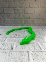 Yeşil Hareketli Ejderha Figürü Esnek Gövdeli Fantastik Dekor 60 cm - Görsel 4