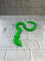 Yeşil Hareketli Ejderha Figürü Esnek Gövdeli Fantastik Dekor 60 cm - Görsel 5