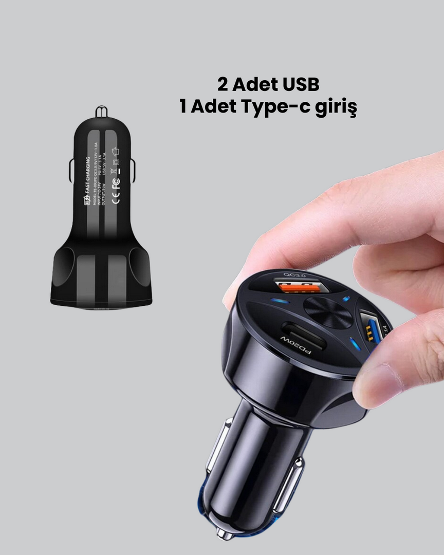 1246979_9-76.png 55W Güçlü Araç Şarj Cihazı Power Delivery Destekli - Görsel 4
