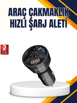 Polygold Quick Charger 55W Araç Şarj Cihazı PD USB C Destekli