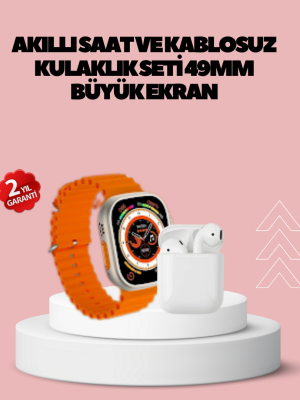 Watch 9 Max Akıllı Saat 45 mm Geniş Ekran Kulaklık Seti