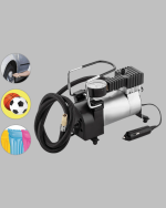 DC 12V Metal Hava Kompresörü Araç Lastik Şişirme 35L/Dk - Görsel 2