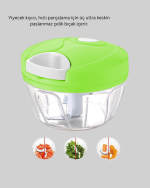 Hızlı Manuel Soğan Doğrayıcı Mutfak Aparatı - Görsel 4