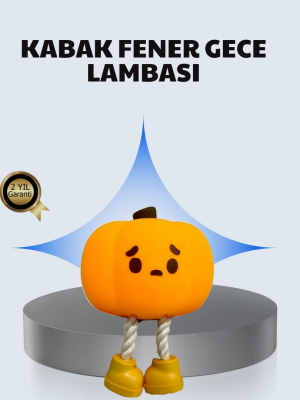 Pumpkin LED Gece Lambası Üç Kademeli Işık Ayarlı