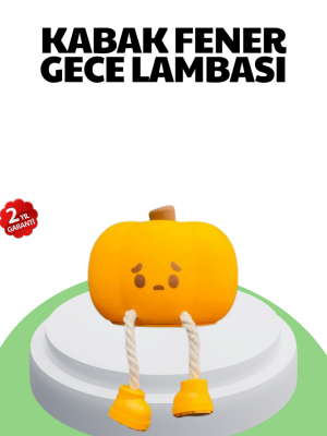 Şarjlı Pumpkin LED Masa Lambası Zamanlayıcılı Dokunmatik