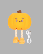 Pumpkin LED Night Light Dokunmatik Şarjlı Silikon Gece Lambası - Görsel 2