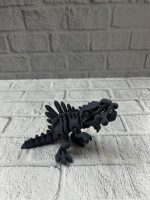 Hareketli Dinazor Figürü Dekoratif Oyuncak – Siyah Tasarım - Görsel 3