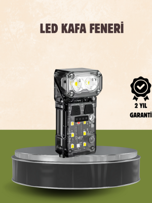 3’ü 1 Arada LED Far Şarj Edilebilir Sensörlü Manyetik 10 Saat Kullanım