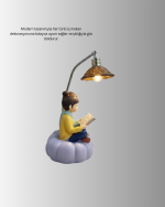 Romantik Çift Temalı Dekoratif Masa Lambası Yumuşak LED Işık - Görsel 4