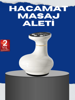 USB Şarjlı 3 Fonksiyonlu Masaj Aleti Kupa Terapisi ve Gua Sha