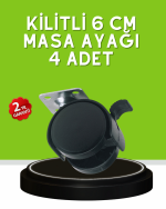 Sehpa ve Restoran Arabası İçin Kilitli Ayak 4’lü