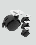 Sehpa ve Restoran Arabası İçin Kilitli Ayak 4’lü - Görsel 3