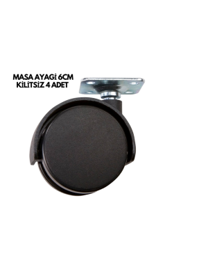 MASA AYAĞI 6CM KİLİTSİZ 4 ADET