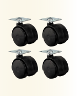 Kilitsiz Mobilya Tekerleği 6 cm 4 Adet Dayanıklı Tasarım - Görsel 3