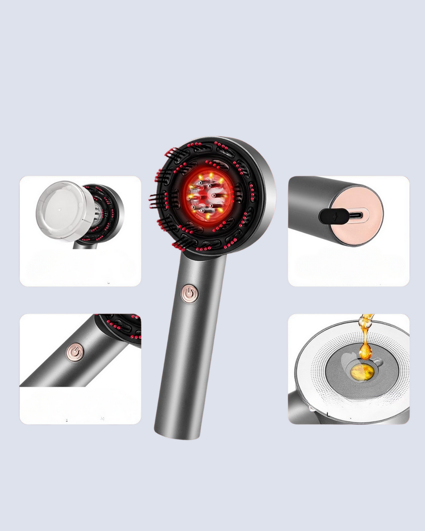 1247461_7-90.png LED Teknolojili Elektrikli Saç Masaj Fırçası Mikro Akımlı - Görsel 2