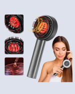 LED Teknolojili Elektrikli Saç Masaj Fırçası Mikro Akımlı - Görsel 3