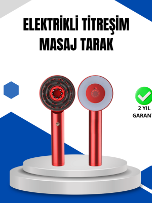 Mikro Akım Teknolojili Elektrikli Saç Masaj Fırçası Yağ Uygulamalı