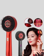 Mikro Akım Teknolojili Elektrikli Saç Masaj Fırçası Yağ Uygulamalı - Görsel 2