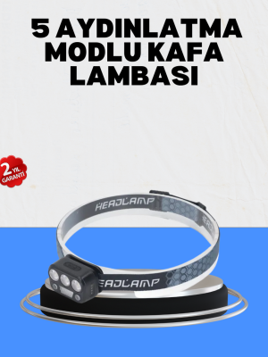 Gece Koşusu İçin LED Kafa Lambası El Sensörlü