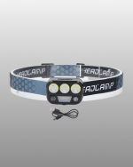 USB Şarjlı LED Kafa Lambası 300 Lümen Güç Göstergeli - Görsel 3