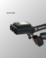 COB + XPE LED Kafa Feneri 800 Lumen USB Type C Şarjlı Çok Modlu - Görsel 3