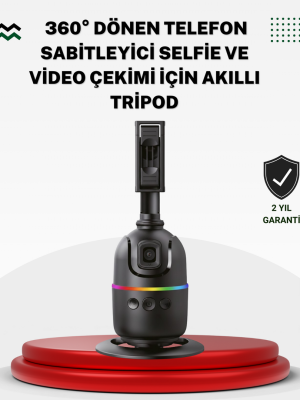 Sosyal Medya İçerikleri İçin Otomatik Yüz Takipli 360° Döner Gimbal Stand