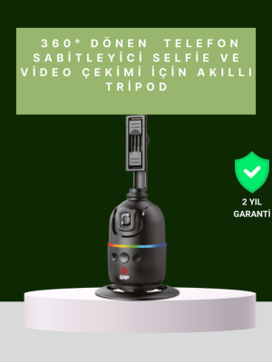 Yüz Takipli 360° Akıllı Gimbal Telefon ve Aksiyon Kamera Uyumlu