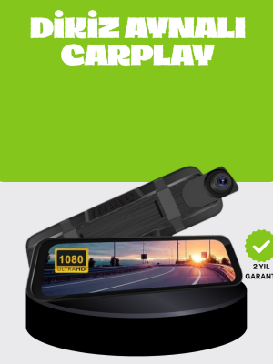 Ultra Geniş Açılı Araç Kamerası Dokunmatik Ayna Kayıtlı