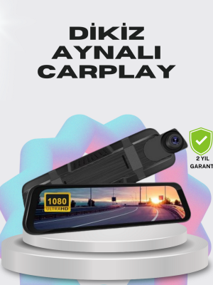 1080P Çift Kameralı Dokunmatik Dikiz Aynası G Sensörlü