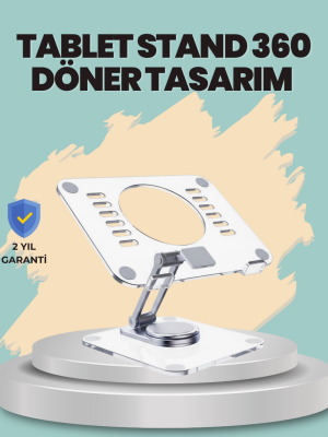 Çift Eksenli Ayarlanabilir Tablet Destek Standı